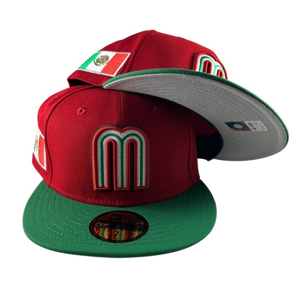 New Era Mexico World Baseball Classic 59FIFTY Red Fitted Hat - Picture 1 of 4